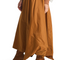 Nylon Signature Architectural Skirt - Chestnut