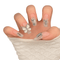 24 - Piece Press On Nails Set – Fake Crystal Nails with Glue