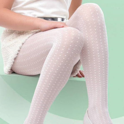 Conte Susie 50 Den - Fantasy Opaque Tights For Girls With Polka Dots - 4yr. 6yr. (14С-7СП)