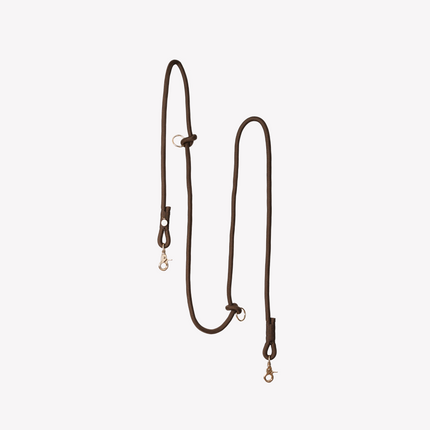 'Brown' - Hands Free Braided Leash