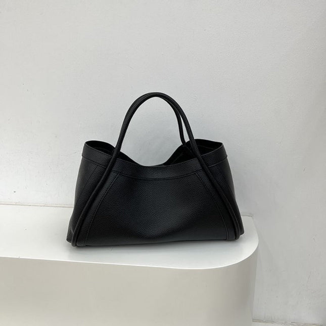 Large capacity top handle bag, casual minimalist popular versatile tote purse, retro commuter tote bag, shoulder bag with crossbody strap - Dashing Nova
