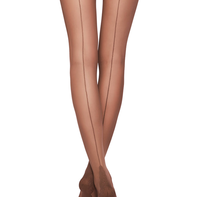 Conte Stella 20 Den - Fantasy Thin Women's Tights with a pattern "imitation of a seam along the leg" (8С-173СП) - Dashing Nova
