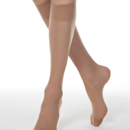 Conte Tension 20 Den - 2 Pairs (Pack) Classic Knee-Highs for Women (8S-3SP)