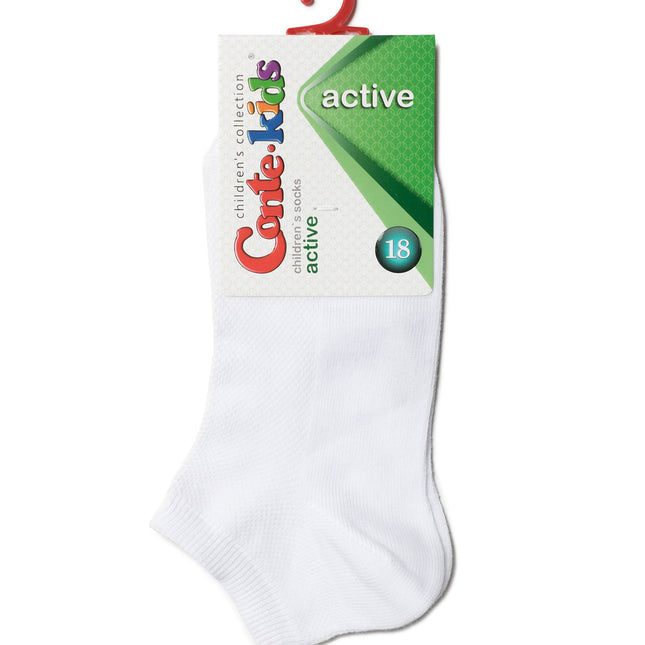 Conte-Kids Active #19S-180SP(484) - Lot of 2 pairs 68% Cotton Socks for Girls - Dashing Nova