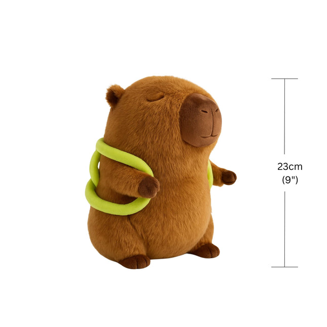 Soft Capybara Plush Toy with Turtle Backpack – Kid-Friendly Gift