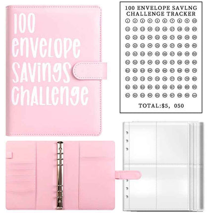 100 Envelope Challenge Binder – Budget Organizer for Cash Saving