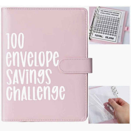 100 Envelope Challenge Binder – Budget Organizer for Cash Saving