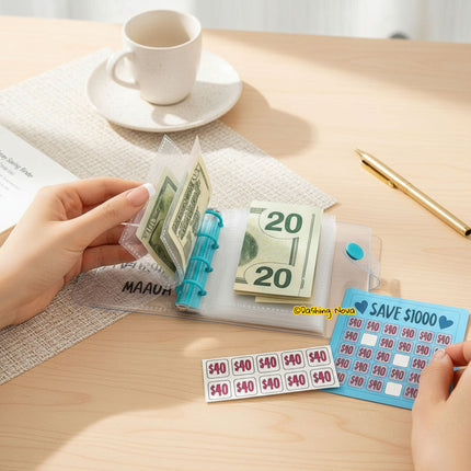 $1000 Savings Challenge Binder – Reusable Budget Planner Book