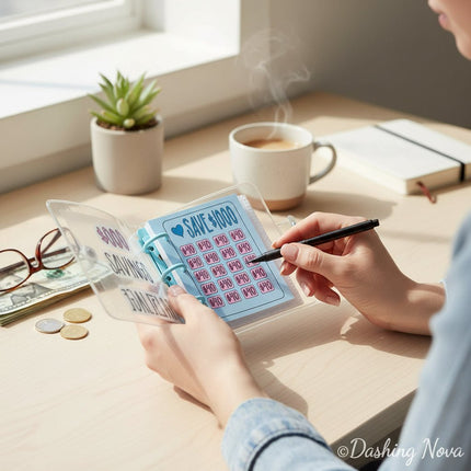 $1000 Savings Challenge Binder – Reusable Budget Planner Book