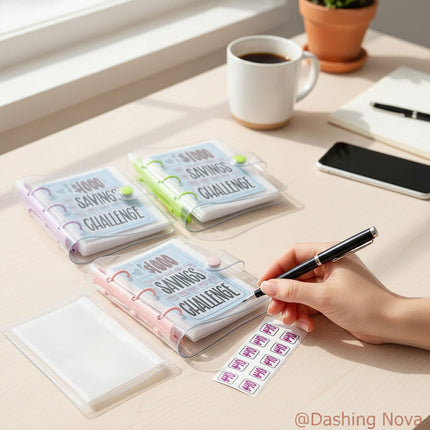$1000 Savings Challenge Binder – Reusable Budget Planner Book