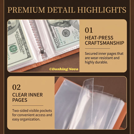 10000 Savings Challenge Budget Book Password Lock PU Leather