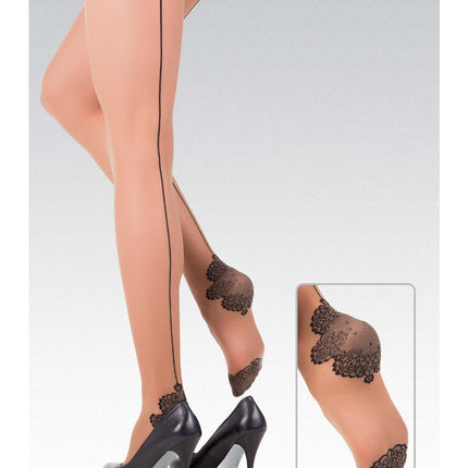 Conte Trace 20 Den - Fantasy Women's Tights with a pattern "in very small rhombuses" (17С-76СП)