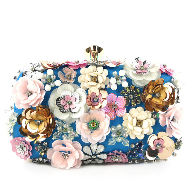 Colorful floral clutch purse evening bag for women formal party handbag - Dashing Nova