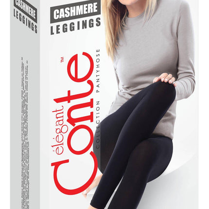 Conte Cashmere 250 Den - Warm Thin Soft Women's Leggings with 7% cashmere (15С-1СП)