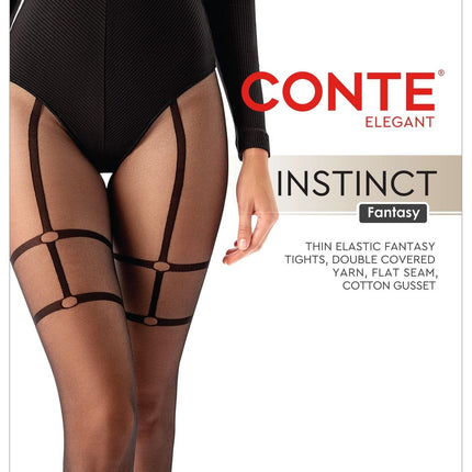 Conte Instinct 30 Den - Fantasy Women's Tights “imitation stockings with garters” (24S-79SP)