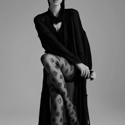 Conte Ingrid 20 Den - Fantasy Women's Tights with geometric pattern (23S-73SP)