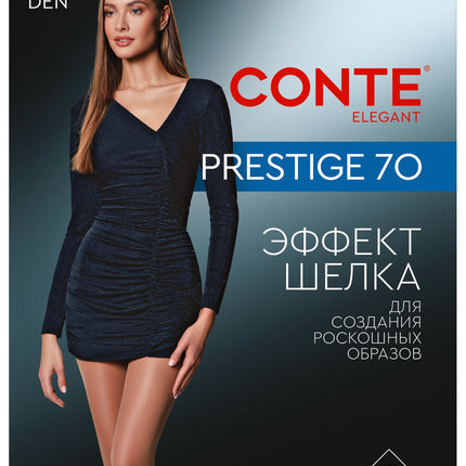 Conte Prestige 70 Den - Classic Dense Semi-Opaque T-Top Women's Tights (8S-50SP)