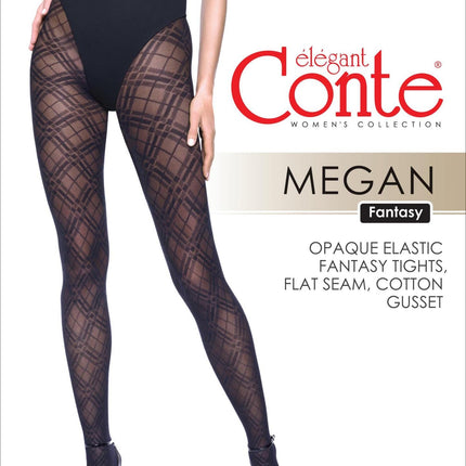 Conte Megan 40 Den - Fantasy Women's Tights with а geometric pattern (19С-242СП)