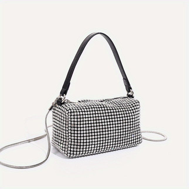 Rhinestone Small Party Bag Chain Evening Shoulder Purse - Dashing Nova