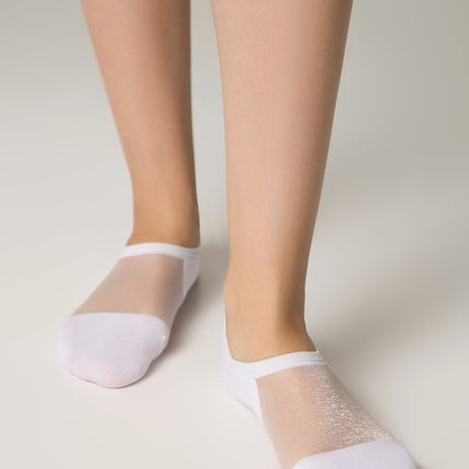 Cotton Ankle Socks Conte Active - Inserts Of Transparent Mesh