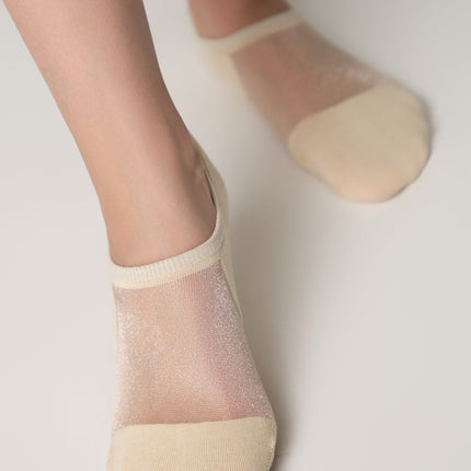 Cotton Ankle Socks Conte Active - Inserts Of Transparent Mesh