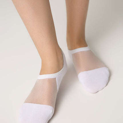 Cotton Ankle Socks Conte Active - Inserts Of Transparent Mesh