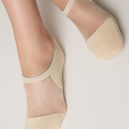 Cotton Ankle Socks Conte Active - Inserts Of Transparent Mesh