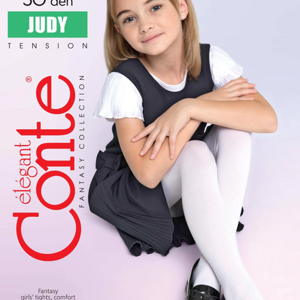 Conte Judy 50 Den - Fantasy Thick Ribbed Tights For Girls - 4yr. 6yr. 8yr. 10yr. 12yr. (22С-142СП)