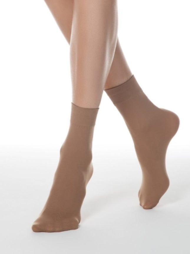 Conte Microfibra 50 Den - 1 pair Classic Elegant Elastic Women's Socks - One Size #8S-10SP