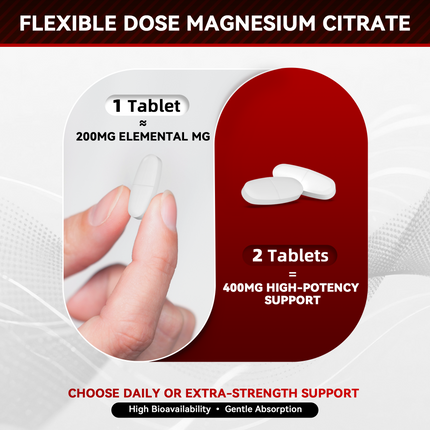 I Love Health Magnesium Citrate, 400mg, Heart Health Support, 100 vegetarian Tablets
