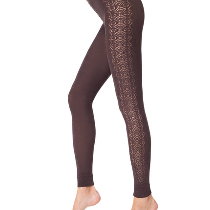 Conte Cascade - Cotton Openwork Women's Leggings (13С-58СП)