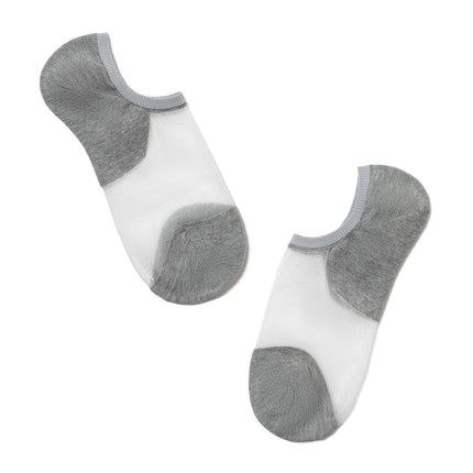 Conte Active #18S-4SP(000) - 1 pair Cotton Ultra-Short Women's Socks (with sheer mesh insert)