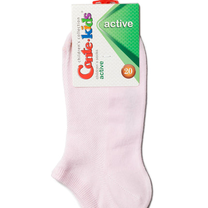 Conte-Kids Active #19S-180SP(484) - Lot of 2 pairs 68% Cotton Socks for Girls