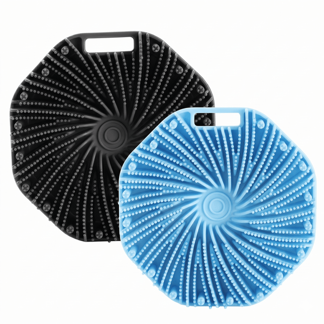 2-Pack Non-Slip Silicone Body Scrubber – Exfoliating Brush for Shower