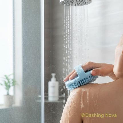 2-Pack Non-Slip Silicone Body Scrubber – Exfoliating Brush for Shower