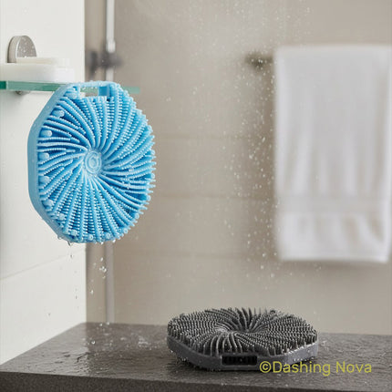 2-Pack Non-Slip Silicone Body Scrubber – Exfoliating Brush for Shower