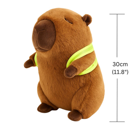 Soft Capybara Plush Toy with Turtle Backpack – Kid-Friendly Gift