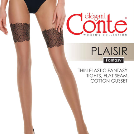 Conte Plaisir 20 Den - Fantasy Women's Tights with imitation stockings (20С-91СП)