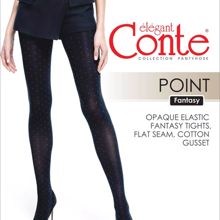 Conte Point 50 Den - Fantasy Opaque Women's Tights with a pattern of "dots" (19С-10СП)
