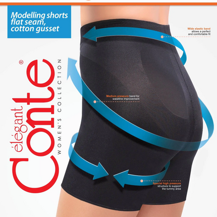 Conte X-Press - Modelling Control Top Women's Shapewear Shorts (17S-103SP)