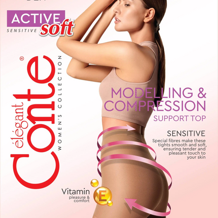 Conte Active Soft 20 Den - Modelling Control Top Women's Tights (14С-71СП)