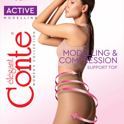 Conte Active 20 Den - Modelling Control Top Women's Tights (8С-63СП)