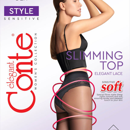 Conte Style Soft 40 Den - Modelling Bikini Shaping Women's Tights (8С-74СП)
