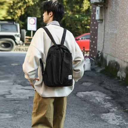 Casual anti-splashing nylon backpack female, backpack neutral large capacity student bag, backpack purse lightweight casual