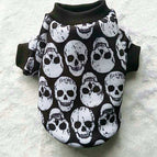 White ghost head sweater / XXS