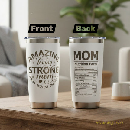 20oz Best Mom Ever Tumbler Gift for Mother's Day Birthday Holidays