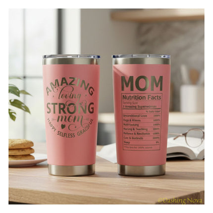 20oz Best Mom Ever Tumbler Gift for Mother's Day Birthday Holidays