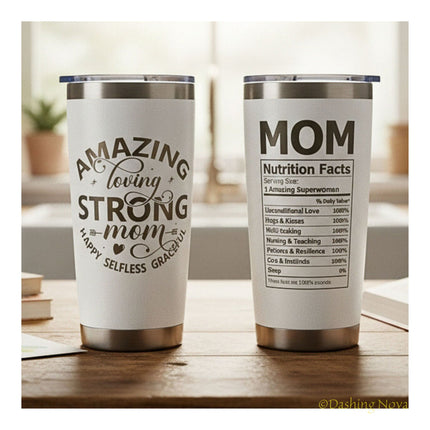 20oz Best Mom Ever Tumbler Gift for Mother's Day Birthday Holidays