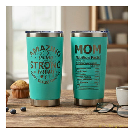 20oz Best Mom Ever Tumbler Gift for Mother's Day Birthday Holidays