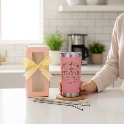 20oz Best Mom Ever Tumbler Gift for Mother's Day Birthday Holidays